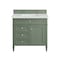 James Martin Vanities Brittany 36in Single Vanity, Smokey Celadon w/ 3 CM Ethereal Noctis Top 650-V36-SC-3ENC - alternate 3